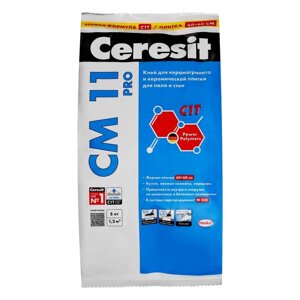 Клей для плитки Ceresit СМ11 Pro (С1), 5кг