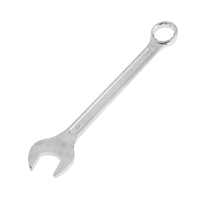 Ключ комбинированный TUNDRA, хромированный, 32 мм от компании Интернет-гипермаркет «MOLL» - фото 1