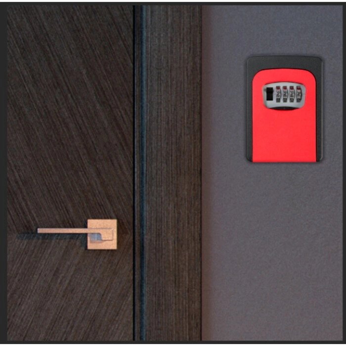 Ключница с кодовым замком, красная от компании Интернет-гипермаркет «MOLL» - фото 1