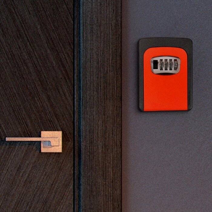Ключница с кодовым замком, оранжевая от компании Интернет-гипермаркет «MOLL» - фото 1
