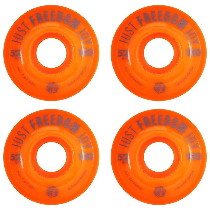 Колеса для скейтборда 52x32мм,100А, цвет оранжевый от компании Интернет-гипермаркет «MOLL» - фото 1
