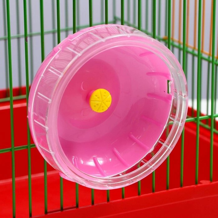 Колесо для грызунов тихое, 11 см, розовое от компании Интернет-гипермаркет «MOLL» - фото 1