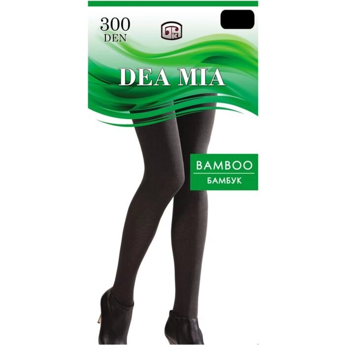 Колготки женские DEA MIA BAMBOO 300 ден цвет чёрный, р-р 3 от компании Интернет-гипермаркет «MOLL» - фото 1