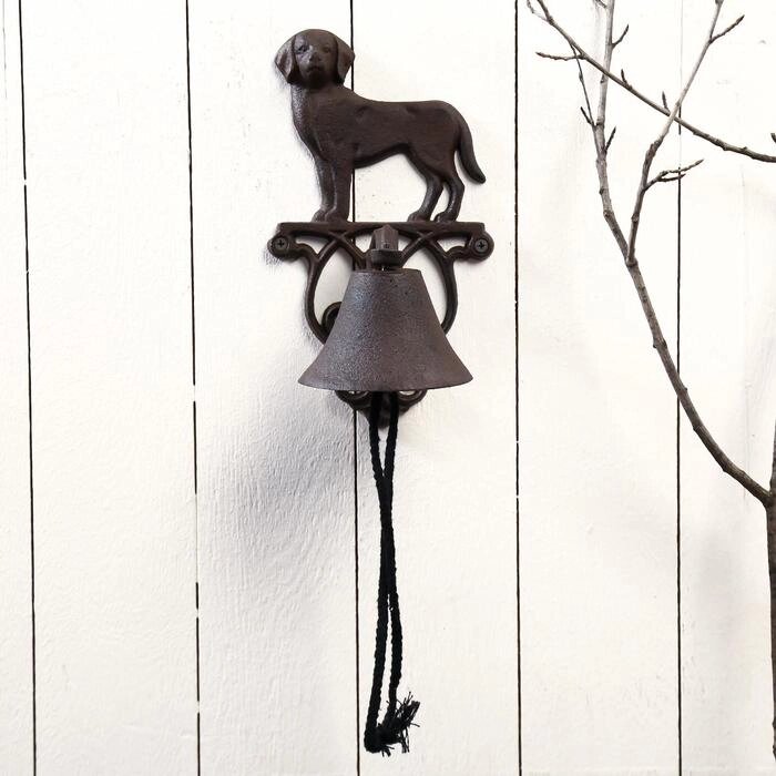 Колокол сувенирный металл "Собака" 24х10х13,5 см от компании Интернет-гипермаркет «MOLL» - фото 1