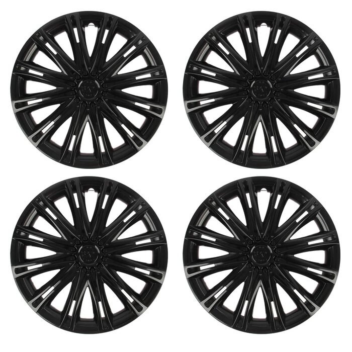 Колпаки колесные R13 "СКАЙ", черный глянец , набор 4 шт. от компании Интернет-гипермаркет «MOLL» - фото 1