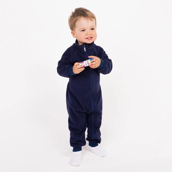 Комбинезон детский, цвет тёмно-синий, рост 104-110 см от компании Интернет-гипермаркет «MOLL» - фото 1