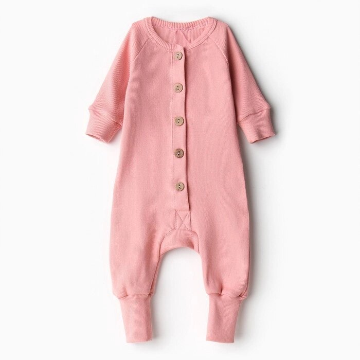 Комбинезон детский MINAKU, цвет пыльно-розовый, рост 62-68 см от компании Интернет-гипермаркет «MOLL» - фото 1