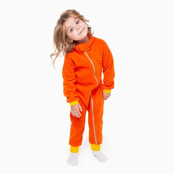 Комбинезон для девочки А. 965, цвет оранжевый, рост 104-110 см от компании Интернет-гипермаркет «MOLL» - фото 1
