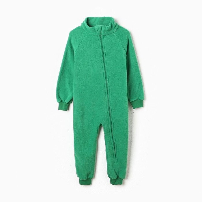 Комбинезон для мальчика флисовый, цвет зелёный, рост 104-110 см от компании Интернет-гипермаркет «MOLL» - фото 1