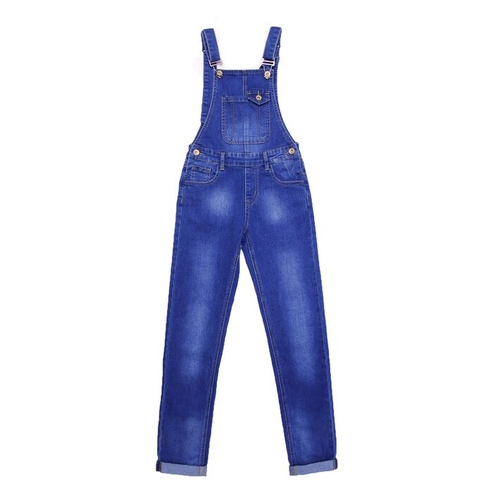 Комбинезон джинсовый для девочек, рост 170 см от компании Интернет-гипермаркет «MOLL» - фото 1