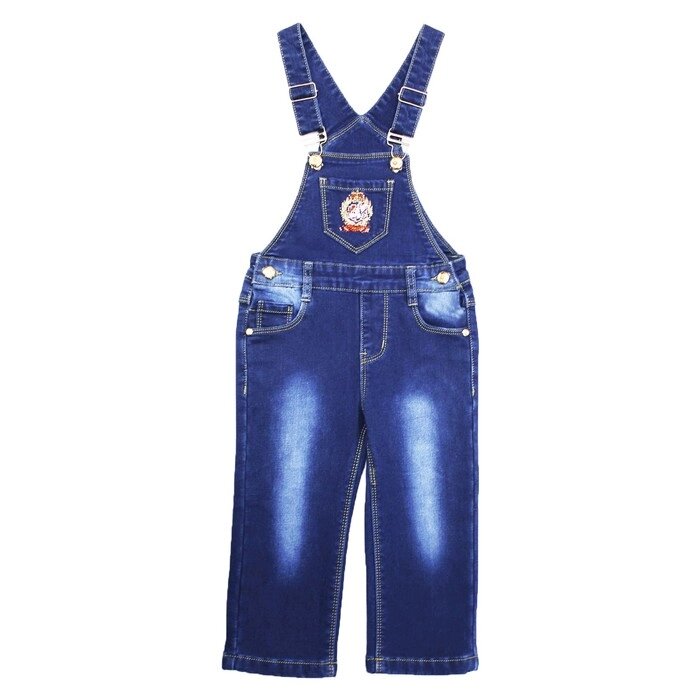 Комбинезон джинсовый для девочек утеплённый, рост 104 см от компании Интернет-гипермаркет «MOLL» - фото 1