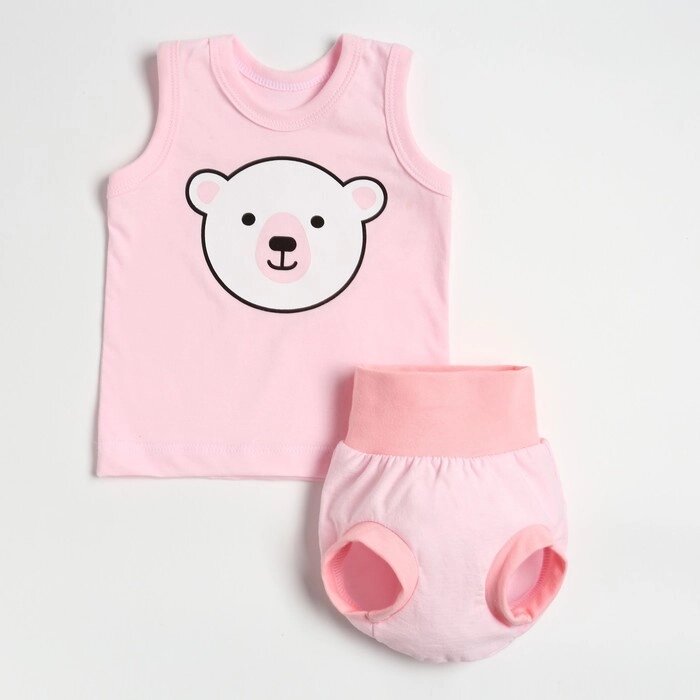 Комплект (2 предмета) детский А. 1350, цвет розовый, рост 68см от компании Интернет-гипермаркет «MOLL» - фото 1