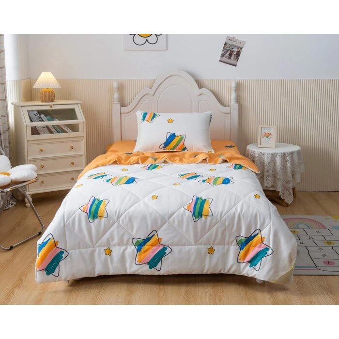 Комплект детский с одеялом "Листья", размер 160х220 см, 160х230 см, 50х70 см от компании Интернет-гипермаркет «MOLL» - фото 1