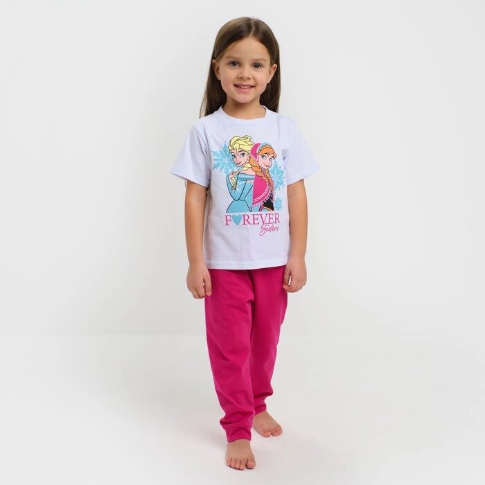 Комплект для девочки (футболка, брюки) "Холодное сердце", Disney, рост 110-116 (32) от компании Интернет-гипермаркет «MOLL» - фото 1