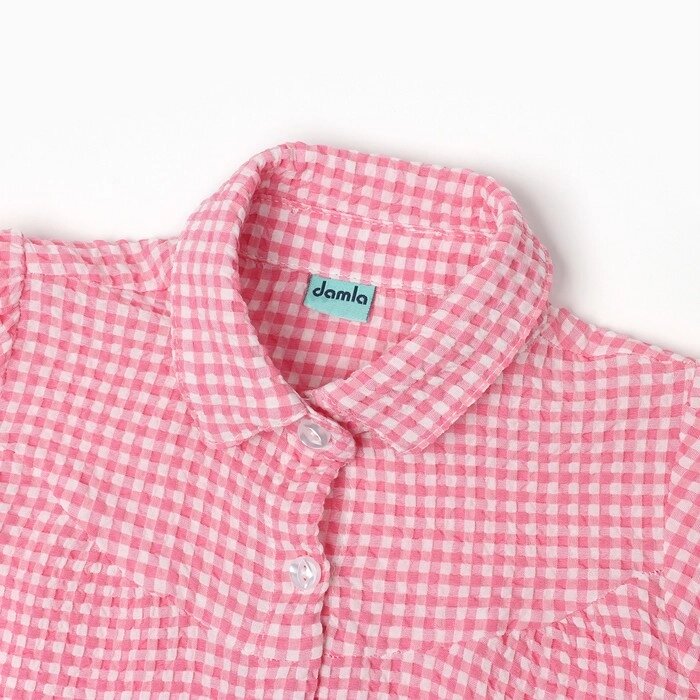 Комплект для девочки (футболка/шорты), цвет розовый, рост 110см от компании Интернет-гипермаркет «MOLL» - фото 1