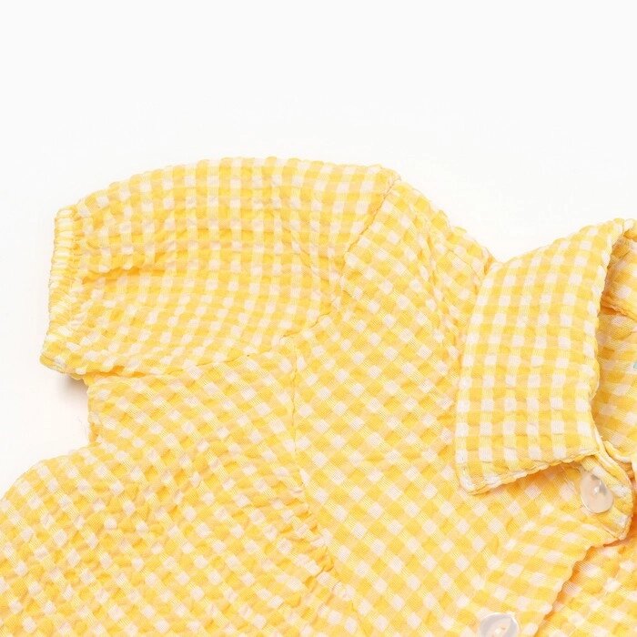 Комплект для девочки (футболка/шорты), цвет жёлтый, рост 98см от компании Интернет-гипермаркет «MOLL» - фото 1