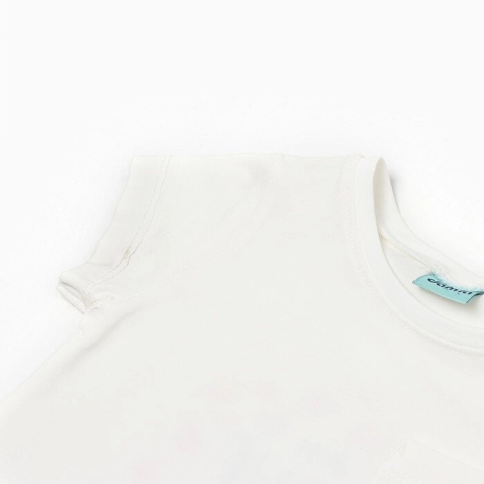 Комплект для девочки (футболка/юбка-шорты), цвет белый/розовый, рост 98см от компании Интернет-гипермаркет «MOLL» - фото 1