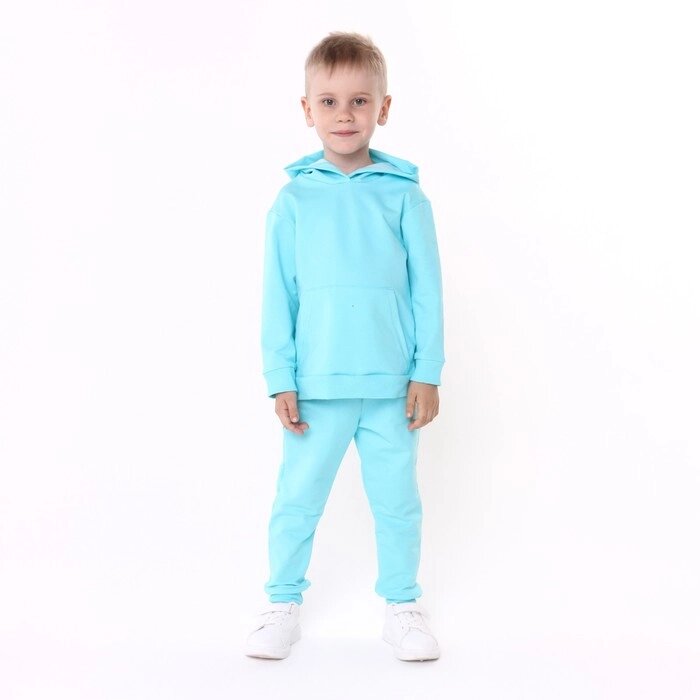 Комплект для мальчика (толстовка, брюки), цвет ментол, рост 92 см от компании Интернет-гипермаркет «MOLL» - фото 1