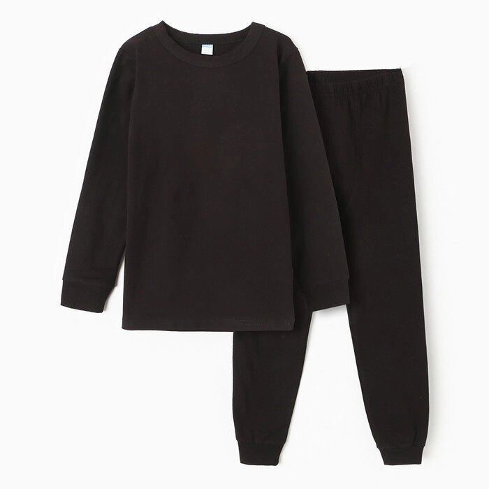 Комплект для мальчиков (джемпер, брюки), ТЕРМО, цвет чёрный, рост 128 см от компании Интернет-гипермаркет «MOLL» - фото 1