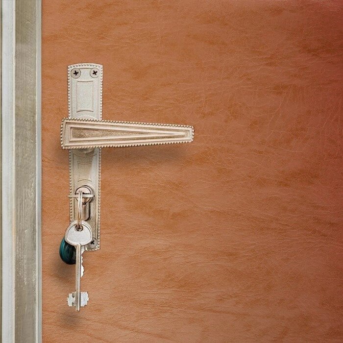 Комплект для обивки дверей 110  205 см: иск. кожа, поролон 3 мм, гвозди, бежевый, "Эконом" от компании Интернет-гипермаркет «MOLL» - фото 1