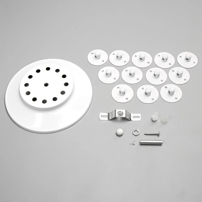 Комплект для светильника "Паук-12" белый 25х25х4см от компании Интернет-гипермаркет «MOLL» - фото 1