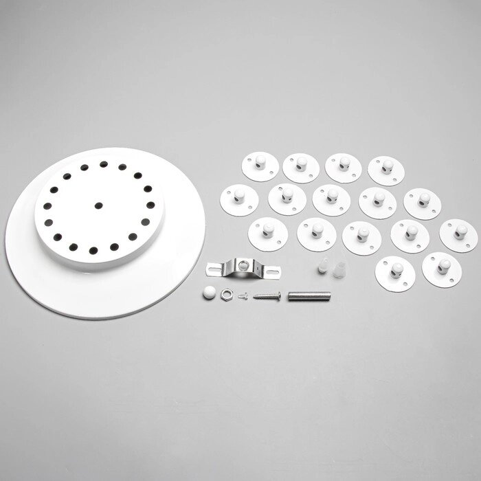 Комплект для светильника "Паук-16" белый 25х25х4см от компании Интернет-гипермаркет «MOLL» - фото 1