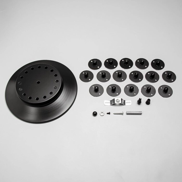 Комплект для светильника "Паук-16" черный 25х25х4см от компании Интернет-гипермаркет «MOLL» - фото 1