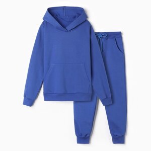 Комплект (фуфайка, брюки) для мальчика НАЧЁС, цвет синий, рост 110 см