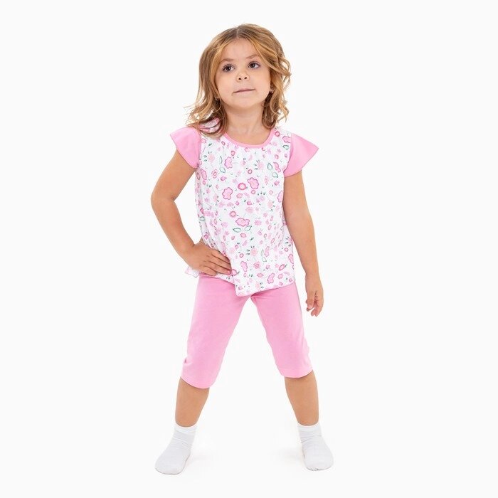 Комплект (футболка, штанишки) для девочки, цвет микс, рост 80-86 см (26) от компании Интернет-гипермаркет «MOLL» - фото 1