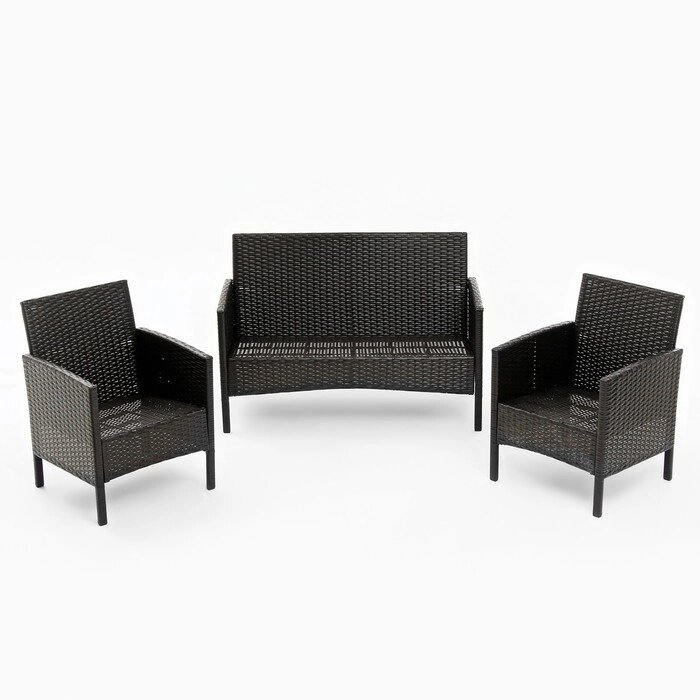 Комплект мебели "Кения Лайт": диван, 2 кресла, цвет мокко от компании Интернет-гипермаркет «MOLL» - фото 1