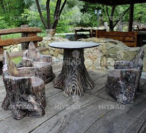 Комплект садовой мебели Лесные пни