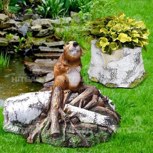 Комплект садовых фигур Бобер от компании Интернет-гипермаркет «MOLL» - фото 1