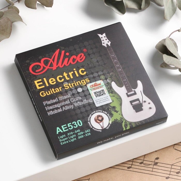 Комплект струн для электрогитары AE530SL 531 , никель, 9-42 Alice от компании Интернет-гипермаркет «MOLL» - фото 1