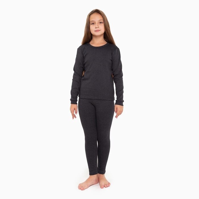 Комплект термобелья ( джемпер, брюки) для девочки, цвет серый, рост 140 см от компании Интернет-гипермаркет «MOLL» - фото 1
