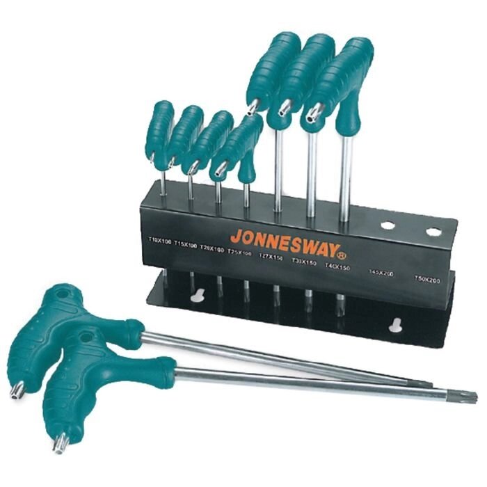 Комплект угловых ключей Jonnesway H10MT09S, TORX, Т10-Т50, 9 предметов от компании Интернет-гипермаркет «MOLL» - фото 1