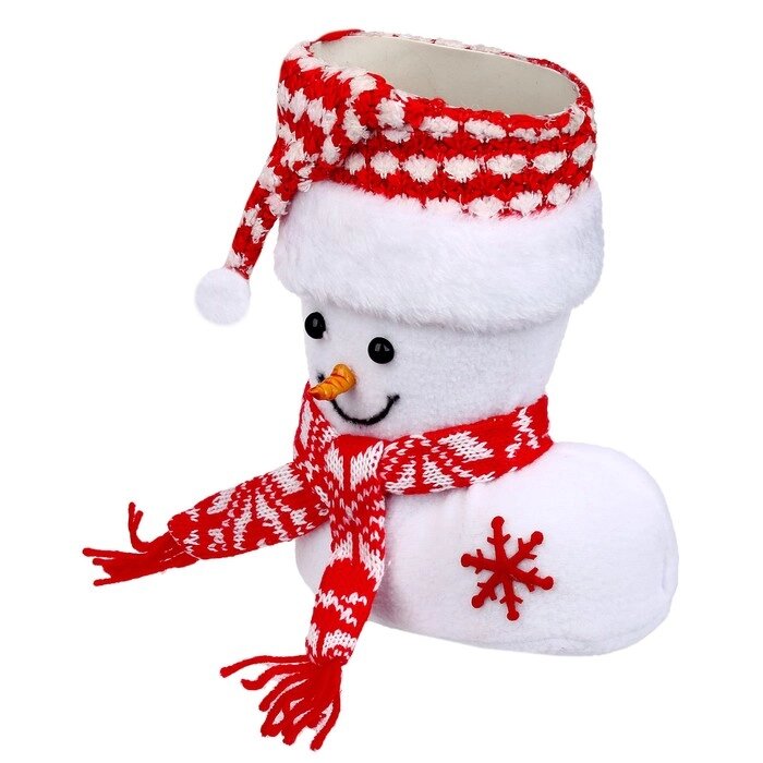 Конфетница "Сапожок" снеговичок от компании Интернет-гипермаркет «MOLL» - фото 1