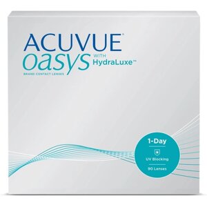 Контактные линзы 1-Day ACUVUE Oasys with Hydraluxe,5.25/ 8.5, в наборе 90шт.