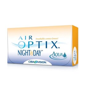 Контактные линзы Air Optix Night&Day Aqua ,10/8,6, в наборе 3 шт