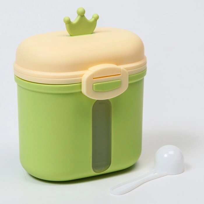 Контейнер для хранения детского питания "Корона", 360 гр., цвет зеленый от компании Интернет-гипермаркет «MOLL» - фото 1