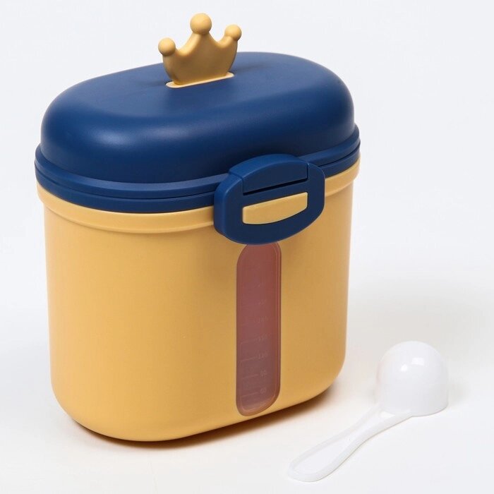 Контейнер для хранения детского питания "Корона", 360 гр., цвет желтый от компании Интернет-гипермаркет «MOLL» - фото 1