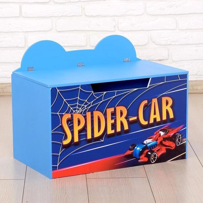 Контейнер-сундук с крышкой SPIDER CAR, цвет синий от компании Интернет-гипермаркет «MOLL» - фото 1