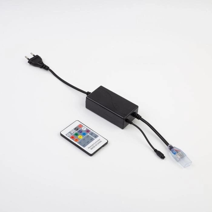 Контроллер Ecola, для RGB ленты 14x7 мм, 220В, 1000 Вт, 4.5 А, IP20, инфрокарсный пульт от компании Интернет-гипермаркет «MOLL» - фото 1