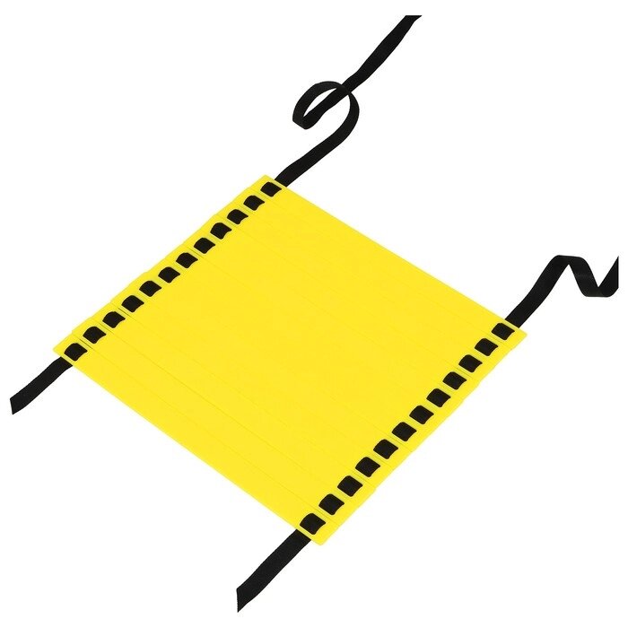 Координационная лестница 6 м, толщина 2 мм, цвет желтый от компании Интернет-гипермаркет «MOLL» - фото 1