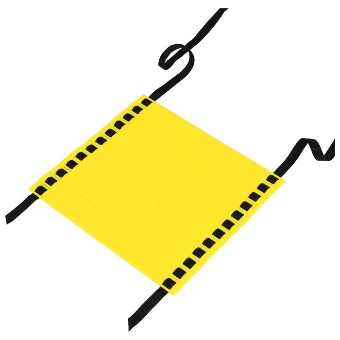 Координационная лестница 6 м, толщина 4 мм, цвет желтый от компании Интернет-гипермаркет «MOLL» - фото 1