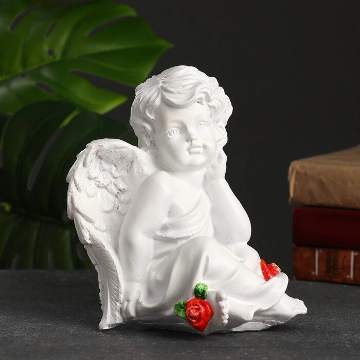 Копилка "Ангел с розами" 20х17х14см от компании Интернет-гипермаркет «MOLL» - фото 1