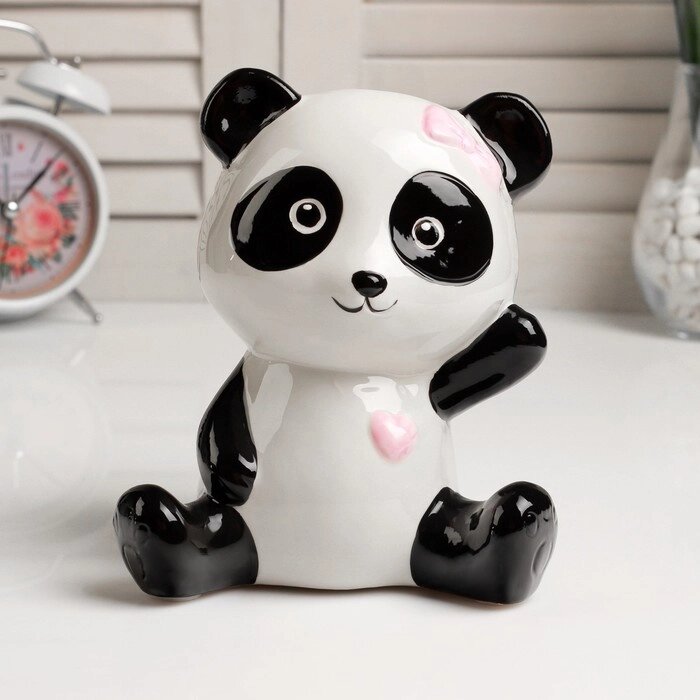 Копилка керамика "Модная панда" МИКС 16х14,5х9,5 см от компании Интернет-гипермаркет «MOLL» - фото 1