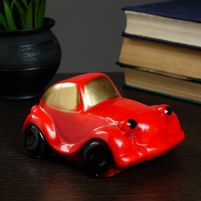 Копилка "Машина" красная малая 13х8см от компании Интернет-гипермаркет «MOLL» - фото 1