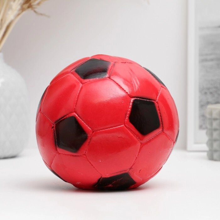 Копилка "Мяч" 14см красно-черный от компании Интернет-гипермаркет «MOLL» - фото 1