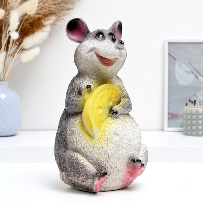 Копилка "Мышь большая с сыром" от компании Интернет-гипермаркет «MOLL» - фото 1