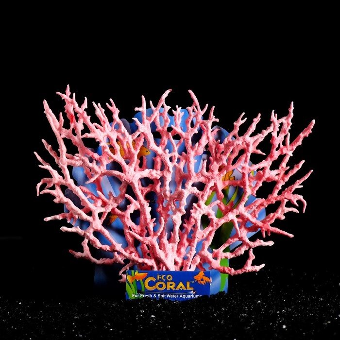Коралл пластиковый большой 24,5 х 4 х 19 см, розовый от компании Интернет-гипермаркет «MOLL» - фото 1